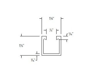 Champion Fiberglass® Single Strut - 1 5/8 in - Image 1