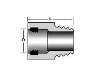 Champion Fiberglass Male Adapter with Gasket, 6in NPT