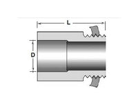 Champion Fiberglass® 4 Inch ID Extra Heavy Wall Aboveground Box Connector