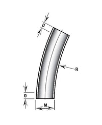 Champion Fiberglass 4 Inch Heavy Wall IPS Aboveground Radius Elbow - 30º x 36"
