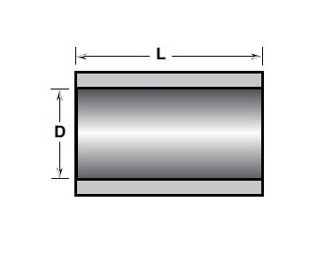 Champion Fiberglass 5 Inch Heavy Wall IPS Aboveground Sleeve Coupling - Image 1