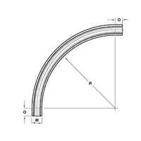Champion Fiberglass® 4" Standard Wall IPS Radius Elbow, 90º x 48" - Bridge Conduit Systems