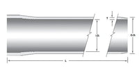 Champion Fiberglass 5-inch IPS Aboveground Straight Conduit with Interference Joint