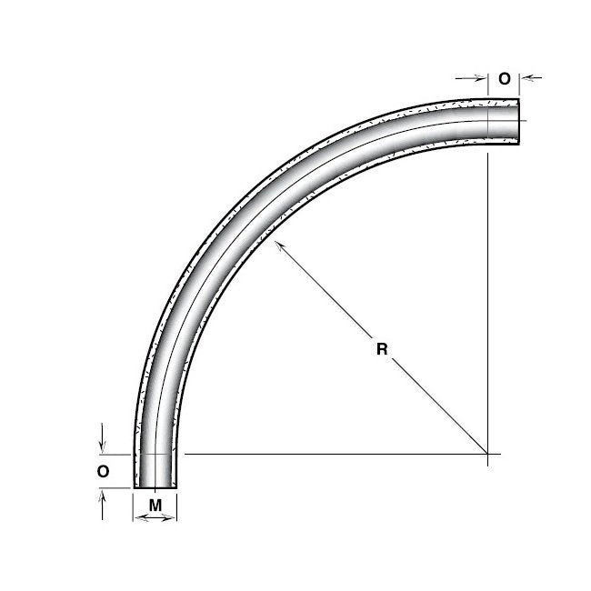 Champion Fiberglass 3 Inch Standard Wall ID Belowground Radius Elbow - Image 1