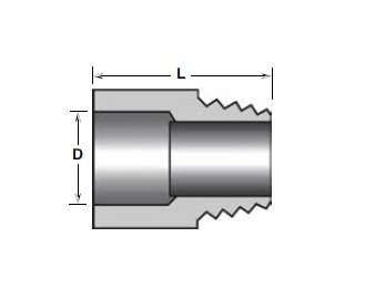 Champion Fiberglass 2 Inch Standard Wall Belowground Male Adapter - Image 1