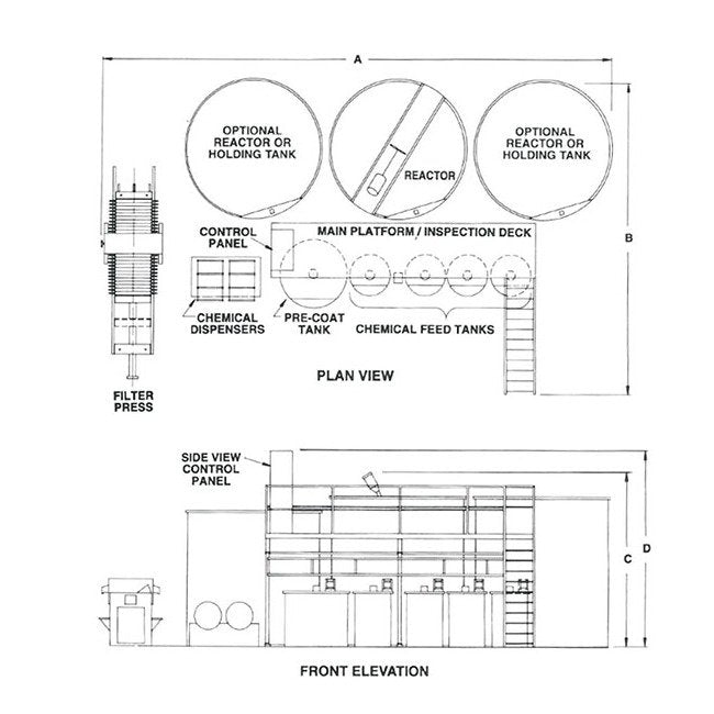 DMP BT Series 5000 gpm Waste Volume Batch Treatment System - Image 2