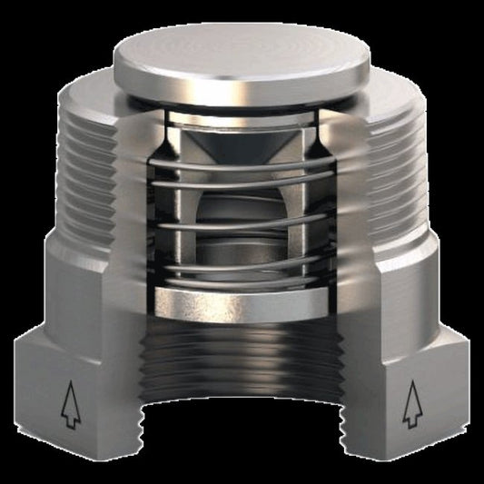 Check-All® BU Style Bushing Check Valve - 1/2 x 3/8" NPT, 0.125 psi Cracking Pressure - Image 1