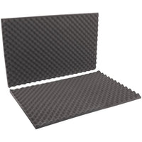 Alpha Charcoal Convoluted Foam Set - 24x36x2 inches