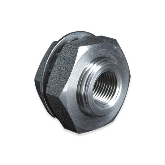 1/8-27 Female National Pipe Thread (FNPT) 316 Stainless Steel Bulkhead - Image 1