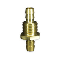 3/8 Inch (in) and 7/16-24 Multi-Barbed Brass Bulkhead