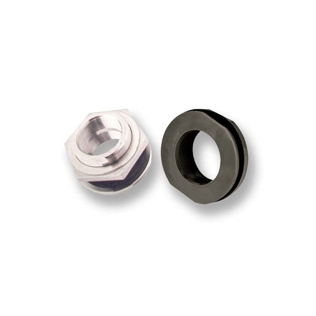 1-1/2 Inch (in) Female National Pipe Thread (FNPT) 316 Stainless Steel Bulkhead - Image 1