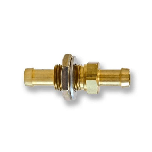 5/16 Inch (in) Barbed Brass Bulkhead - Image 1