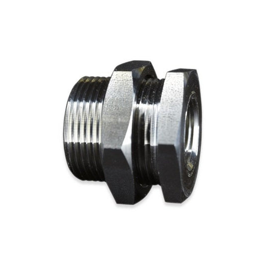 1/4 Inch (in) Female National Pipe Thread (FNPT) 316 Stainless Steel Bulkhead - Image 1