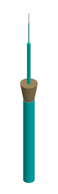 3 Millimeter (mm) Orange Jacket Plenum Rated Simplex Fiber Optic Cable - Image 1