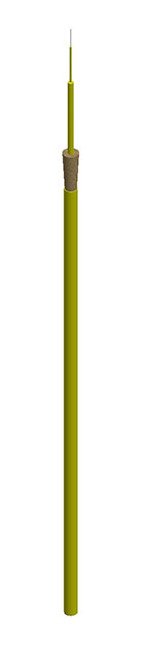 2 Millimeter (mm) Yellow Jacket Plenum Rated Simplex Fiber Optic Cable - Image 1