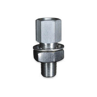 1/4 Male National Pipe Thread (MNPT) x 1/4 Female National Pipe Thread (FNPT) 303 Stainless Steel Bulkhead