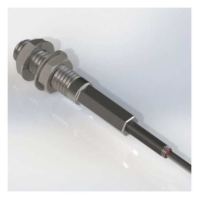 1.25 Inch (in) Thread Length and 0.063 Inch (in) Maximum Mating Cable Diameter Plated Steel Bulkhead Terminal - Image 1