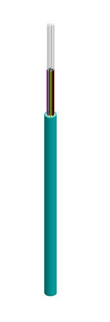 Optical Fiber Nonconductive Plenum (OFNP) Rated Micro Distribution Series Orange Jacket and OM1 12 Fiber Optic Cable - Image 1
