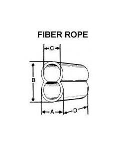 Alum Fiber Rope Sleeves for Wire Rope and Aircraft Cable, 1/4 Size - Image 2