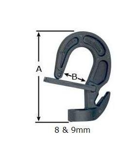 Adjustable Plastic Hooks with Safety Latch - Image 1