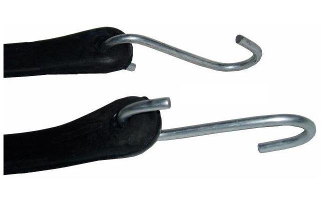 Heavy-Duty 21-Inch Tarp Strap with Molded Rubber Construction and 'S' Hooks - Image 1
