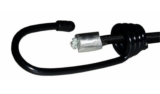 Premium Black Polypropylene Bungee Cord Assembly with Aluminum Stop - Image 1