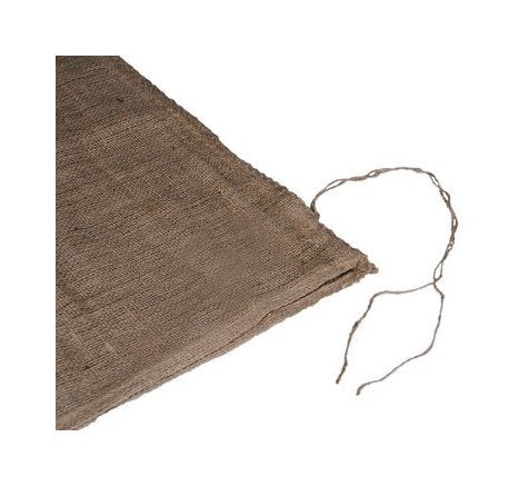 18x30 Burlap Material Handling and Storage Bag with Ties - Image 1
