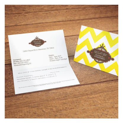 4x3.5 Inch Fold-Over Business Card - Image 4