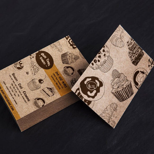 Eco-Friendly Kraft Paper Business Card 3.5x2 - Image 1