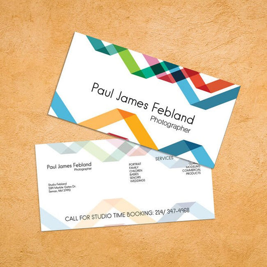 Megastore Short Style Business Card - Image 1
