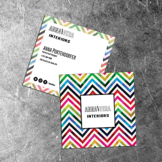 Square Business Card 2.5x2.5 - Premium Printing Options - Image 1