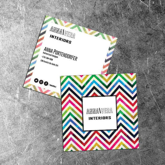 Square Business Card 2.5x2.5 - Premium Printing Options - Image 1