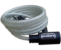 Lexco Coiled Cable Key Lock - Clear 6' 5/16