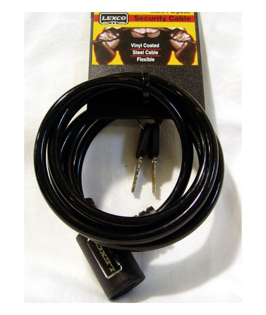Lexco Coiled Cable Key Lock 6' 5/16 - White - Image 1