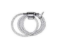 Lexco Clear Integrated Cable Lock 6ft x 5/16'' Coil