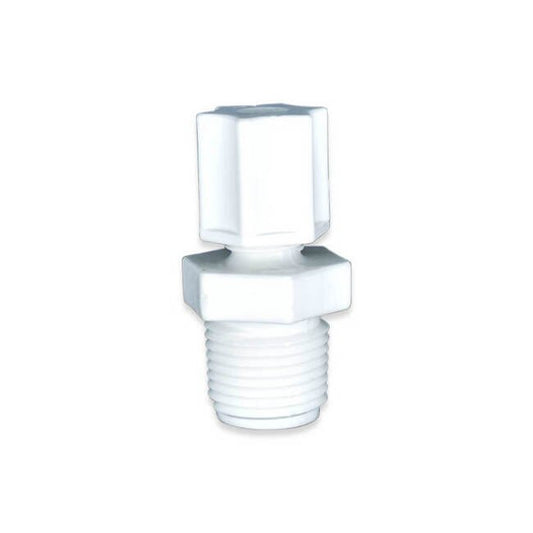 1/4 MNPT x 5/16 OD Compression Connector Fitting - Image 1