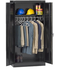 Tennsco 36x72x18 Black Wardrobe Cabinet - Unassembled
