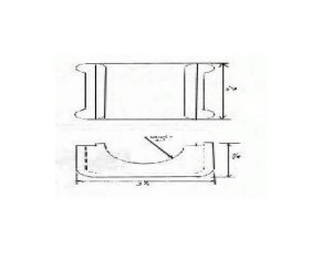 3-1/8 Inch (in) Width and 3-1/2 Inch (in) Length Cable Rack Insulator - Image 2