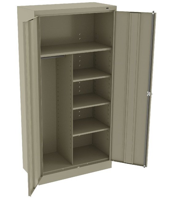 Tennsco 36" Unassembled Sand Combination Standard Cabinet - Image 1