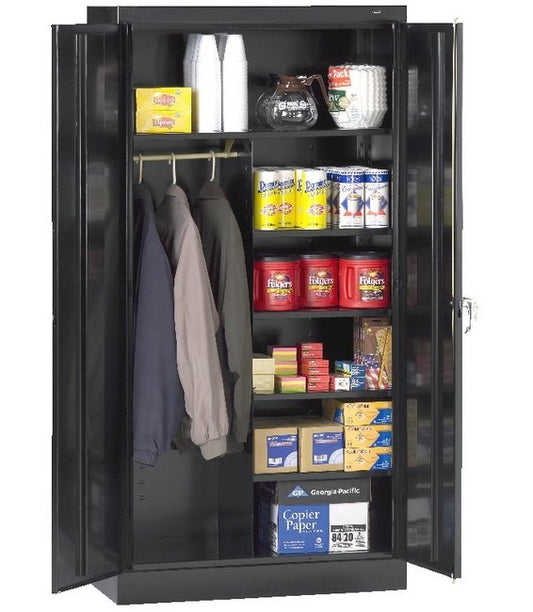 Tennsco 36x72x24 Welded Black Combination Standard Cabinet - Image 1