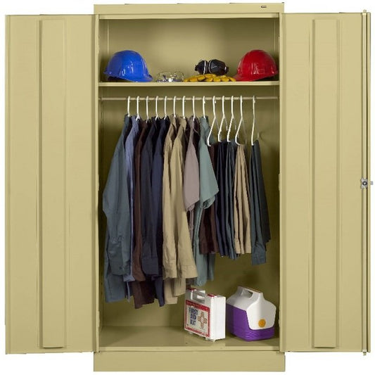 Tennsco 36" x 72" x 18" Welded Sand Wardrobe Cabinet - Image 1