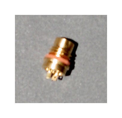 Heavy-Duty Solder Mount Transducer Receptacle, Male, 4 Pins - Image 1