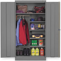 Tennsco 36" Width Welded Combination Cabinet - Medium Gray