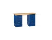 VFDB-3072-W, 325 Pound (lb) Weight Cabinet and Drawer Workbench with File and Drawer Cabinet