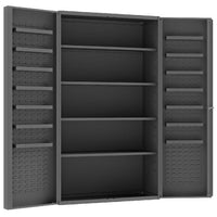 Industrial Steel Bin and Shelf Storage Cabinet - 48x84x14 Gauge