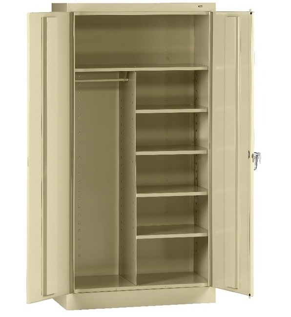 Tennsco 36"x72"x18" Combination Standard Cabinet - Champagne/Putty - Image 1