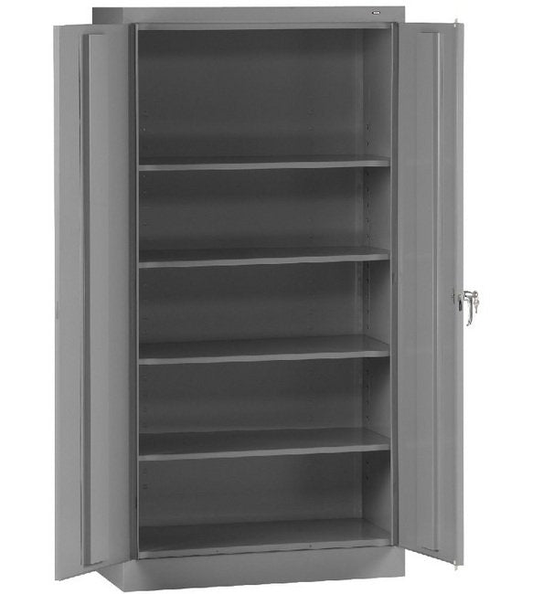 Tennsco 36x72x24 Standard Storage Cabinet, Medium Gray - Image 1