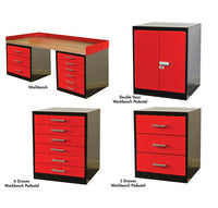 Fort Knox 36-Inch Width Lower Shelf for Workbench Pedestals