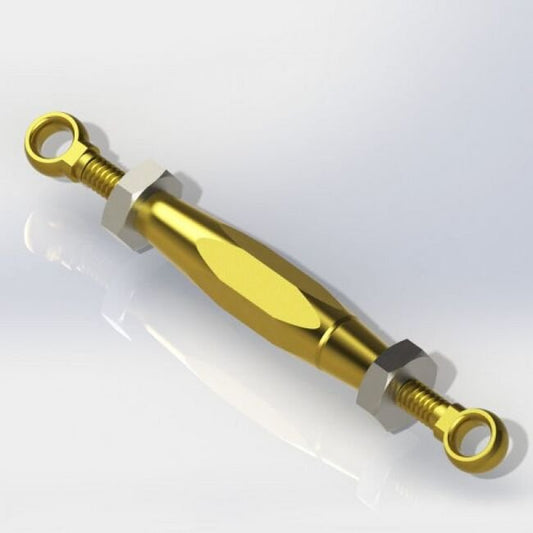 2.500 Inch (in) Miniature Precision Brass Eye and Eye Cable Turnbuckle - Image 1