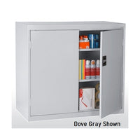 36"W x 18"D Black Counter Height Industrial Storage Cabinet